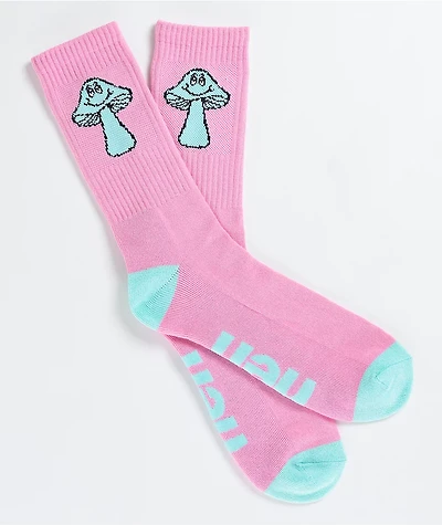 Neff Promo Fun Guy Blue & Pink Crew Socks