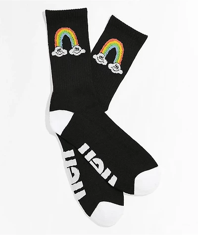 Neff Promo Siamese Clouds Black & White Crew Socks