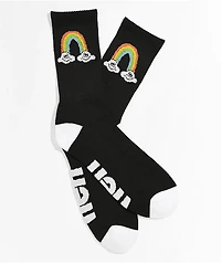 Neff Promo Siamese Clouds Black & White Crew Socks