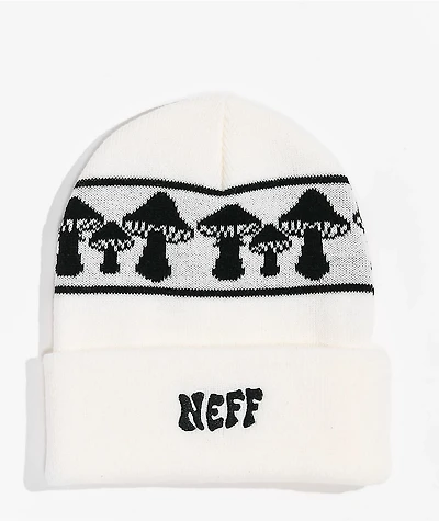 Neff Shroom Lineup White & Black Beanie