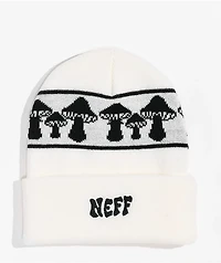 Neff Shroom Lineup White & Black Beanie