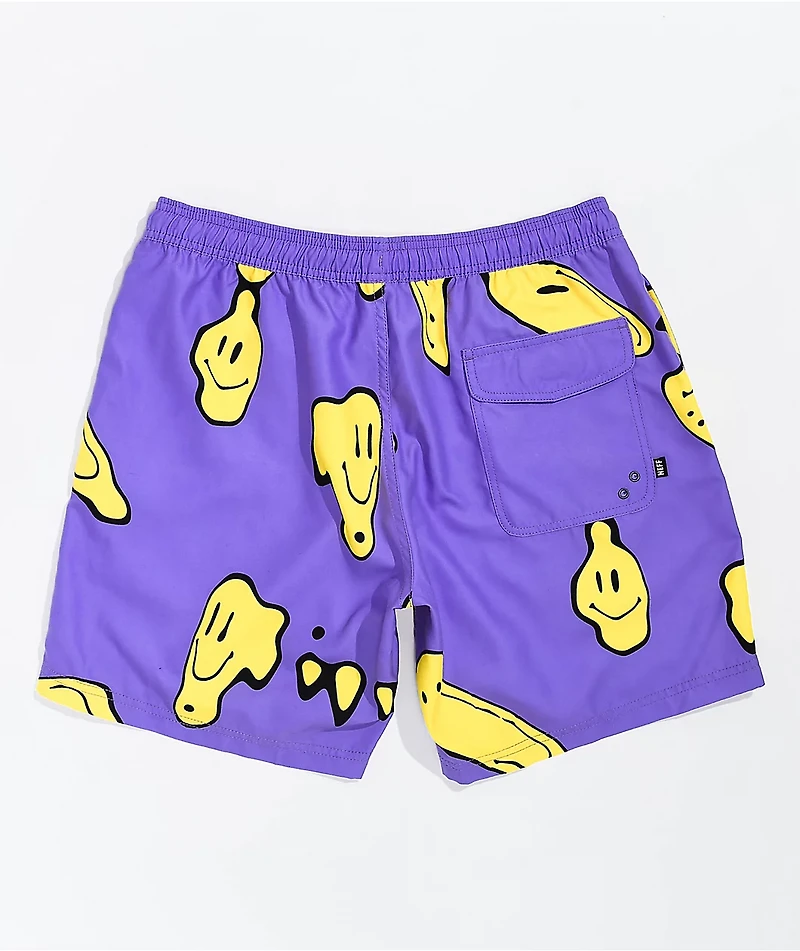 Neff Tub Meltdown Purple Shorts