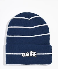 Neff Waldo Navy Stripe Beanie