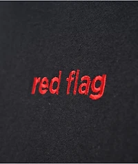 Neon Riot Red Flag Black T-Shirt