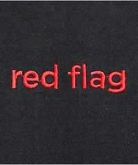 Neon Riot Red Flag Black T-Shirt