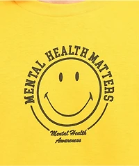 Neon Riot Smiley Unplug Yellow T-Shirt