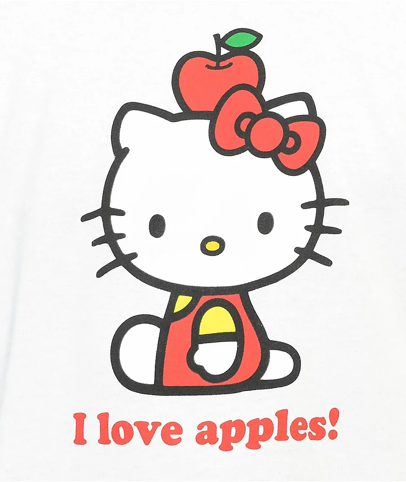 Neon Riot x Hello Kitty Apples White T-Shirt