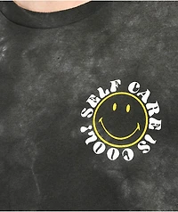 Neon Riot x Smiley Care Charcoal Tie Dye T-Shirt