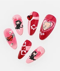 Never Have I Ever Kewpie x ONCH Cat Press-On Nails