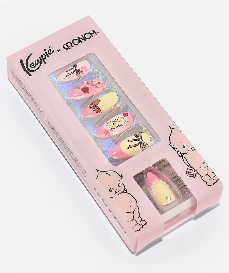 Never Have I Ever Kewpie x ONCH Pastel Pink Press-On Nails