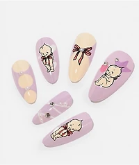 Never Have I Ever Kewpie x ONCH Purple Star Press-On Nails