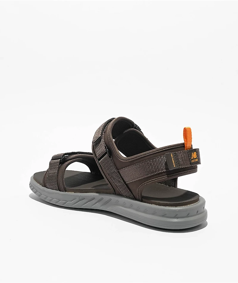 New Balance 600 V2 Dark Mushroom & Grey Sandals