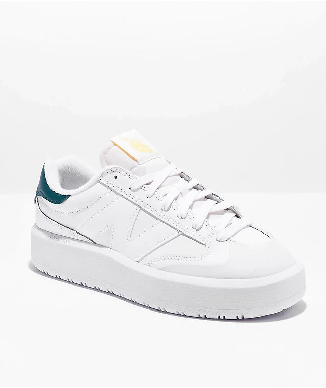 New Balance CT320 White Vintage Teal Shoes at CoolSprings - Main Image