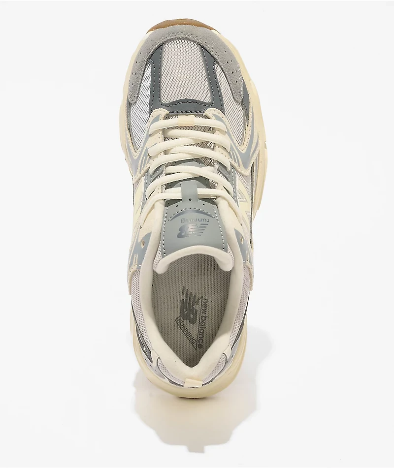 New Balance Kids 530 Off White & Slate Grey Shoes