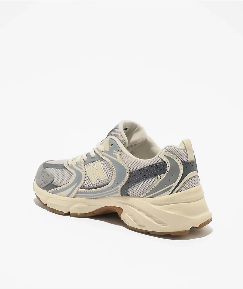 New Balance Kids 530 Off White & Slate Grey Shoes