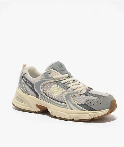 New Balance Kids 530 Off White & Slate Grey Shoes
