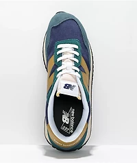 New Balance Lifestyle 237 Mountain Teal & Gold Moss Shoes