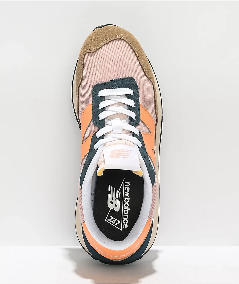 New Balance Lifestyle 237 Mushroom & Pink Shoes
