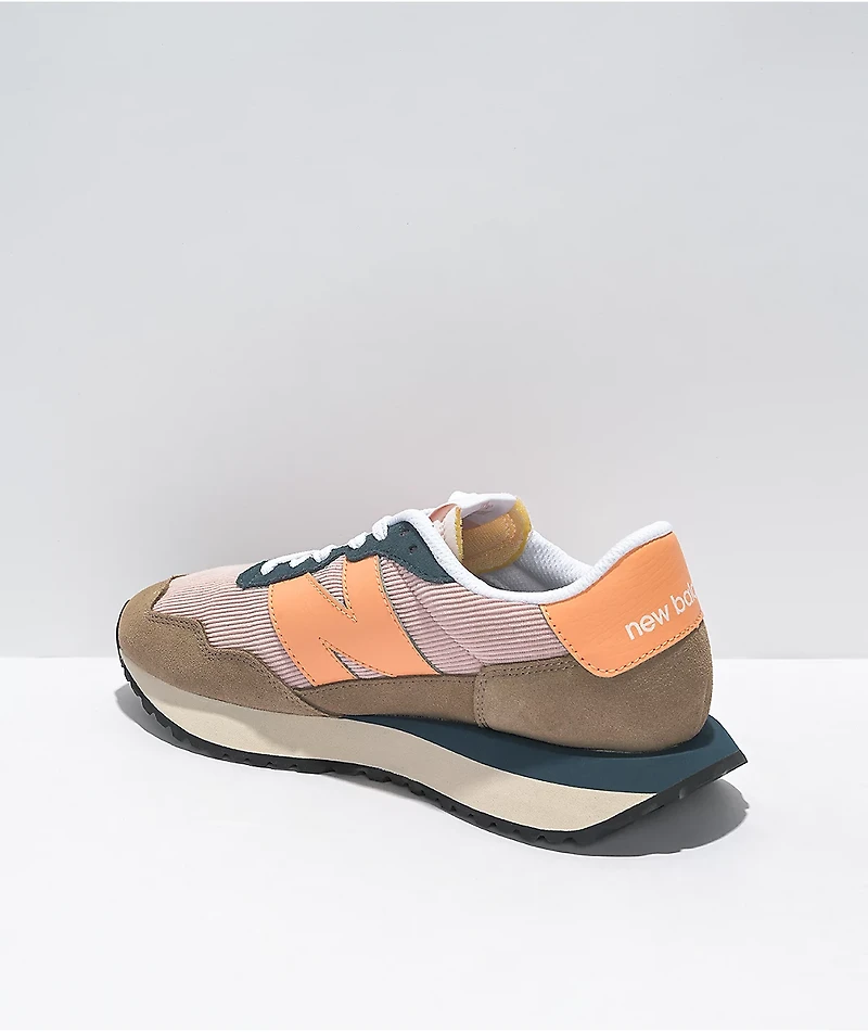 New Balance Lifestyle 237 Mushroom & Pink Shoes