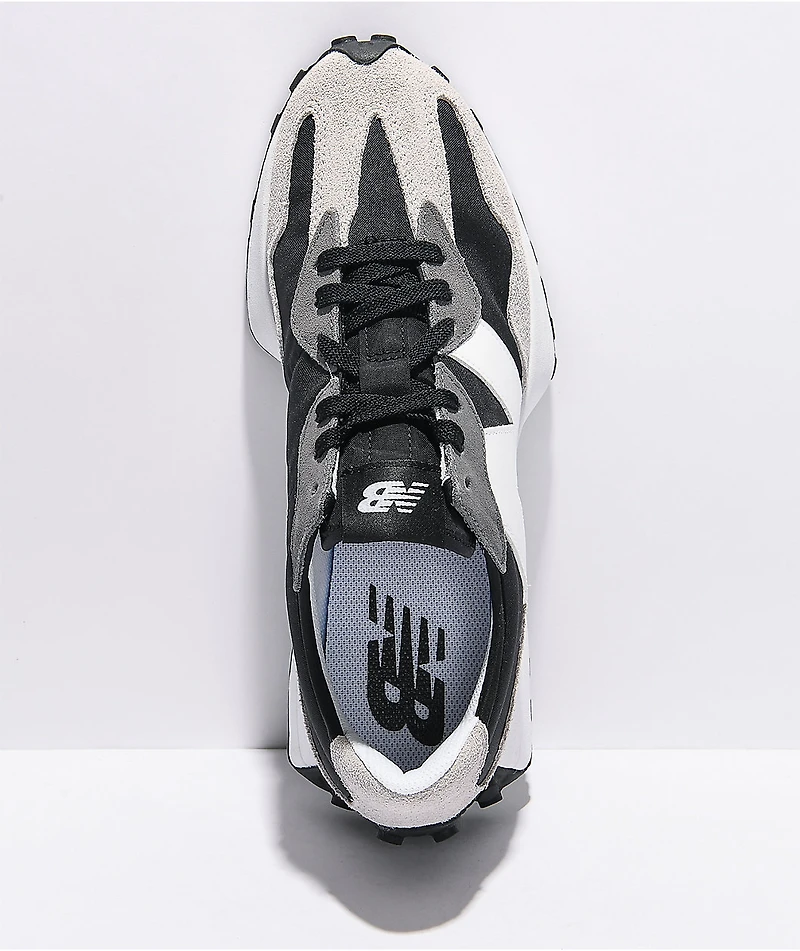 New Balance Lifestyle 327 Black, Grey, & White Shoes