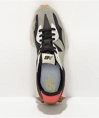 New Balance Lifestyle 327 Black, Grey & Team Red Shoes