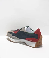 New Balance Lifestyle 327 Marblehead, Green & Red Shoes