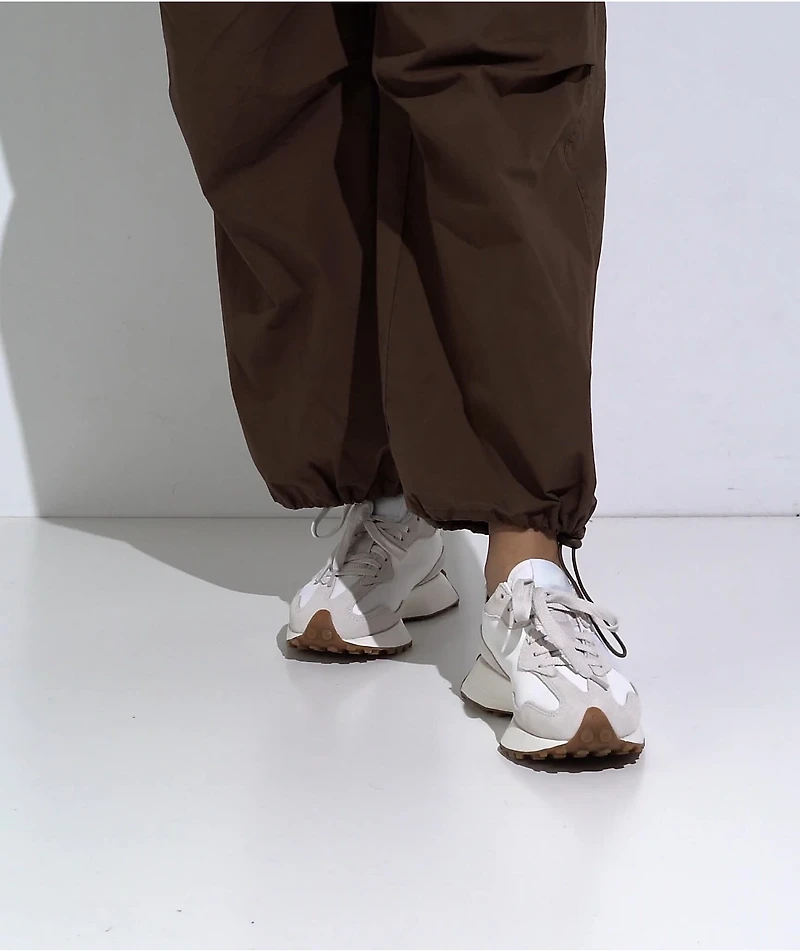 New Balance Lifestyle 327 Moonbeam & Blue Shoes