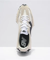 New Balance Lifestyle 327 Sea Salt & Black Suede Shoes