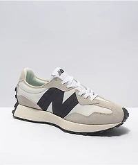 New Balance Lifestyle 327 Sea Salt & Black Suede Shoes