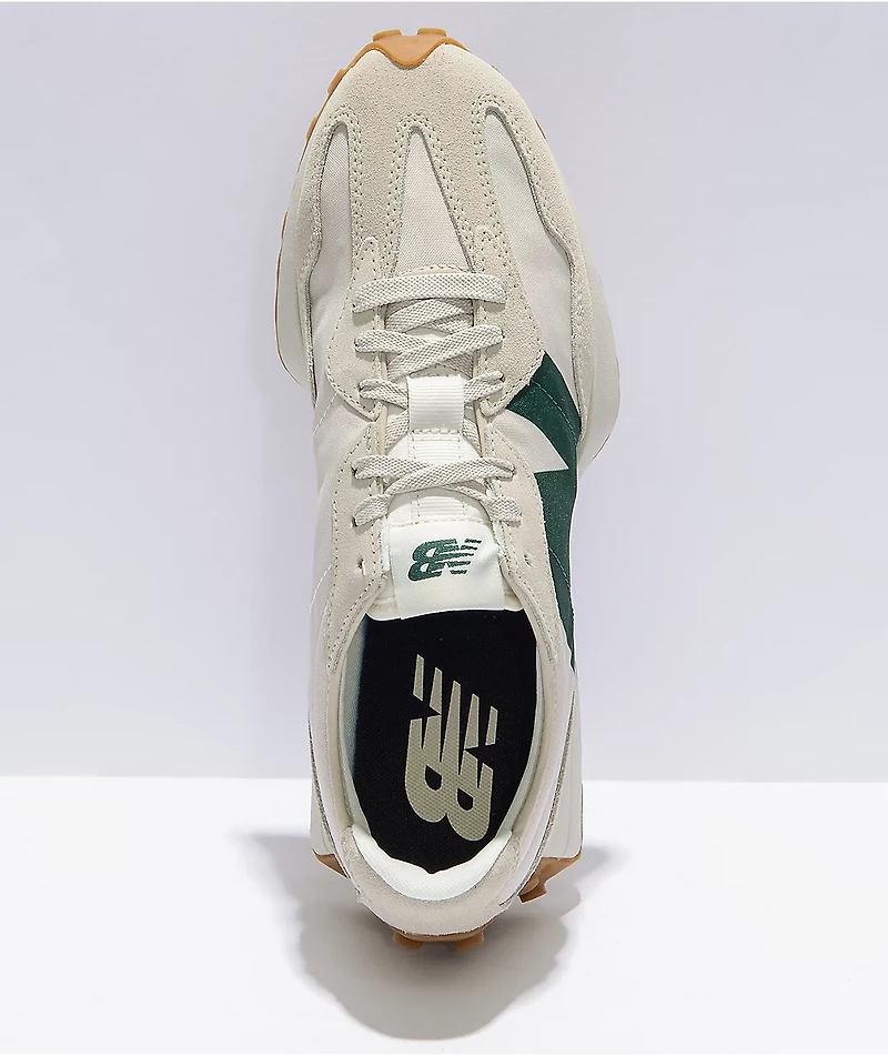 New Balance Lifestyle 327 Timberwolf Green, White & Grey Shoes