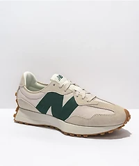 New Balance Lifestyle 327 Timberwolf Green, White & Grey Shoes