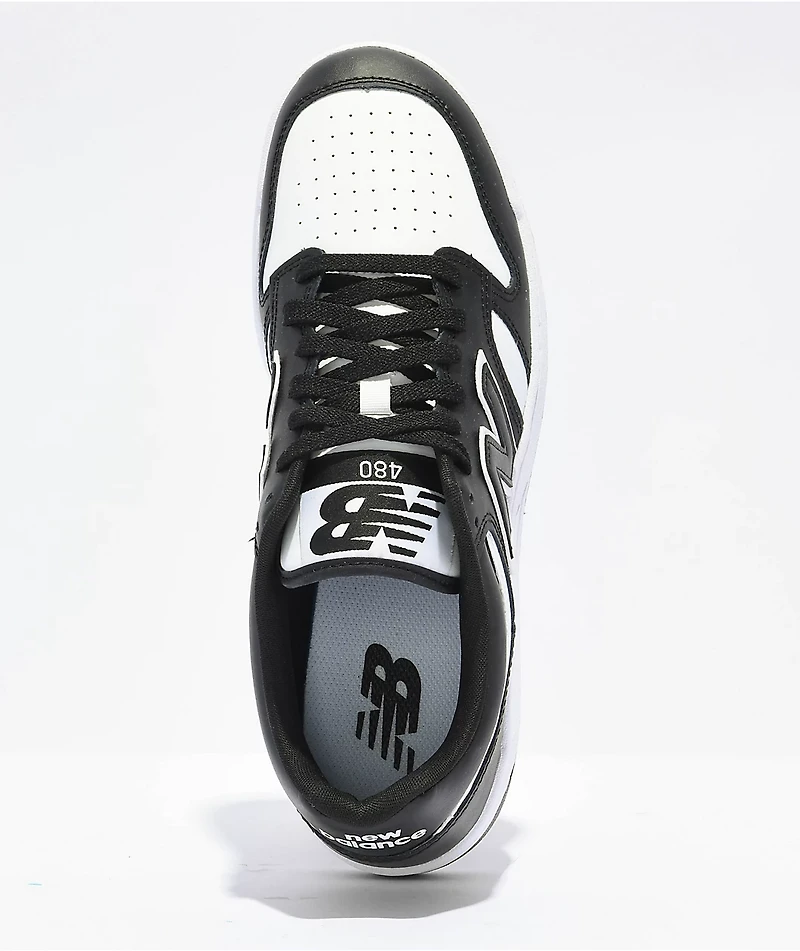 New Balance Lifestyle 480 Black & White Shoes