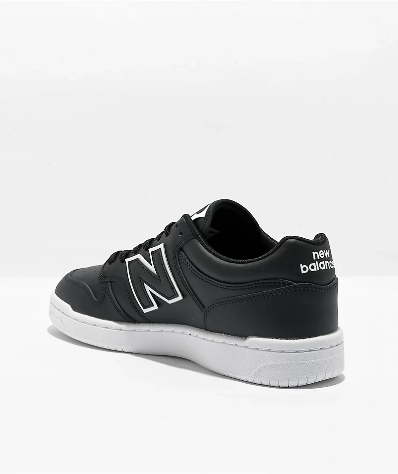 New Balance Lifestyle 480 Black & White Skate Shoes