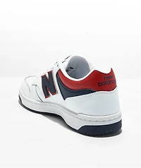 New Balance Lifestyle 480 White, Blue & Red Shoes