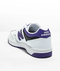 New Balance Lifestyle 480 White, Purple & Black Shoes