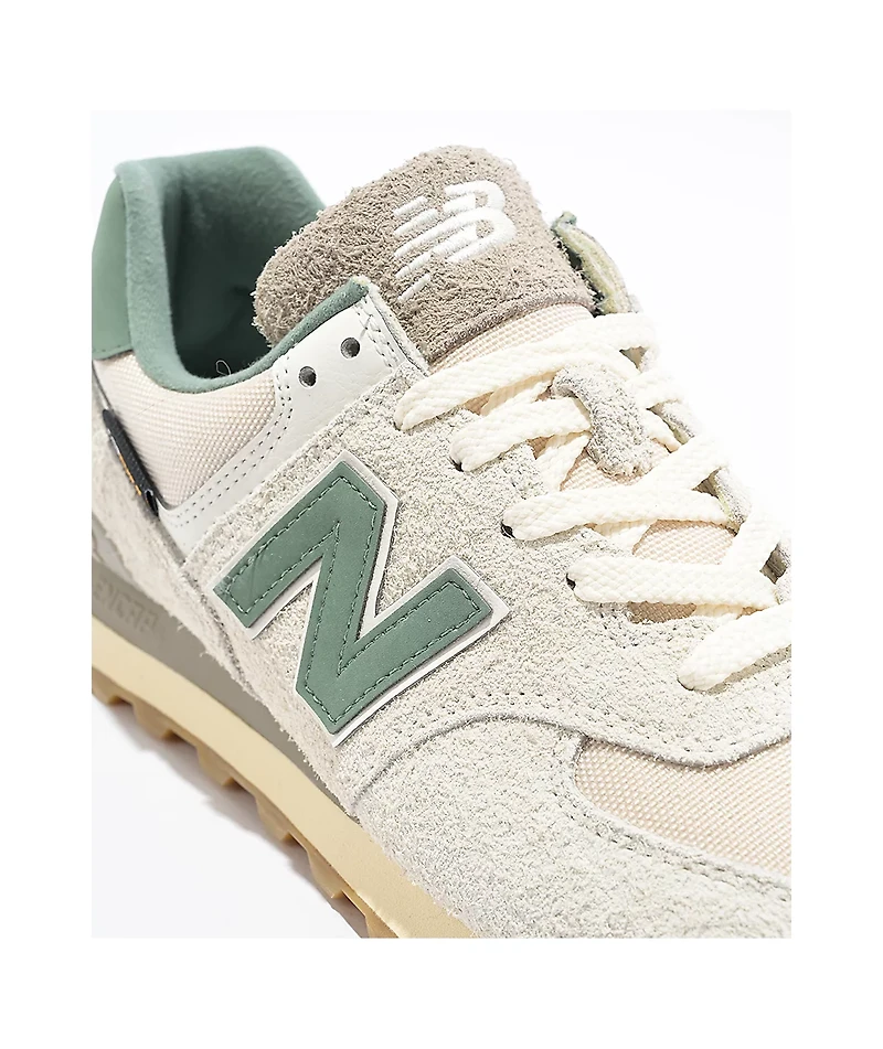New Balance Lifestyle 574 Calcium, Green, & Spruce Shoes