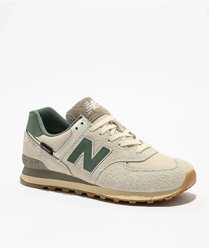 New Balance Lifestyle 574 Calcium, Green, & Spruce Shoes