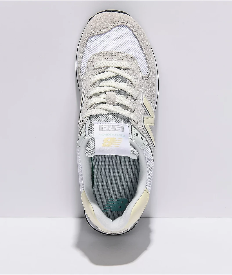 New Balance Lifestyle 574 Cloud, Fog & Yellow Shoes