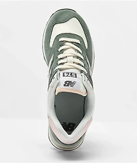 New Balance Lifestyle 574 Dark Juniper, Pink & Angora Shoes