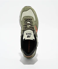 New Balance Lifestyle 574 Dark Olivine & Infield Clay Shoes