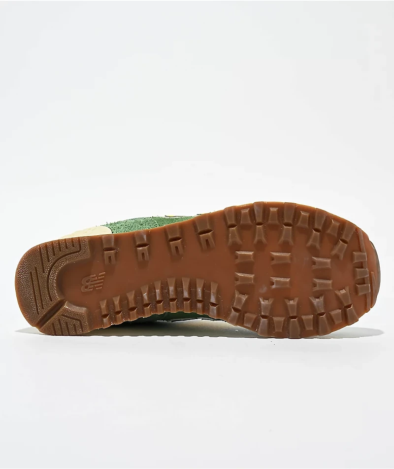 New Balance Lifestyle 574 Mallard Green & Ginger Lemon Shoes