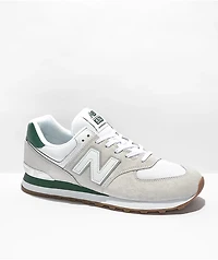 New Balance Lifestyle 574 White & Green Shoes