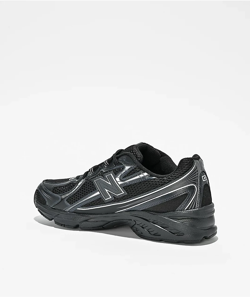 New Balance Lifestyle 740 Black & Silver Shoes