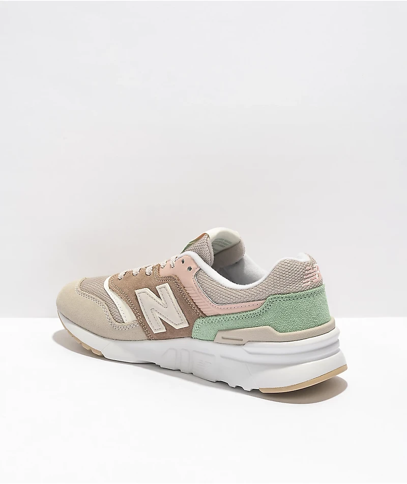 New Balance Lifestyle 997 Tan & Pink Shoes