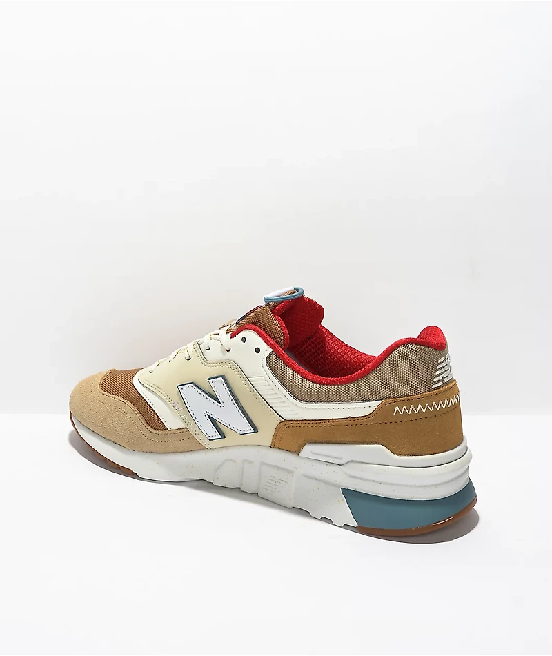 New Balance Lifestyle 997H Brown, Tan, & Red Shoes