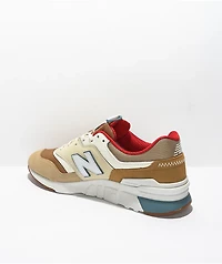 New Balance Lifestyle 997H Brown, Tan, & Red Shoes