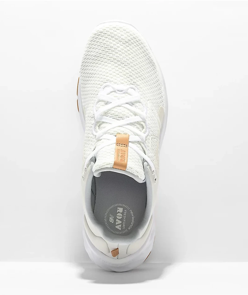 New Balance Lifestyle Fresh Foam Roav v2 White & Light Aluminum Shoes