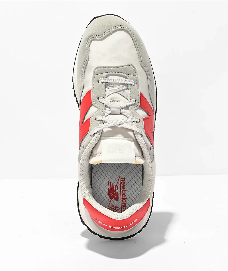 New Balance Lifestyle Kids 237 Concrete & True Red Shoes
