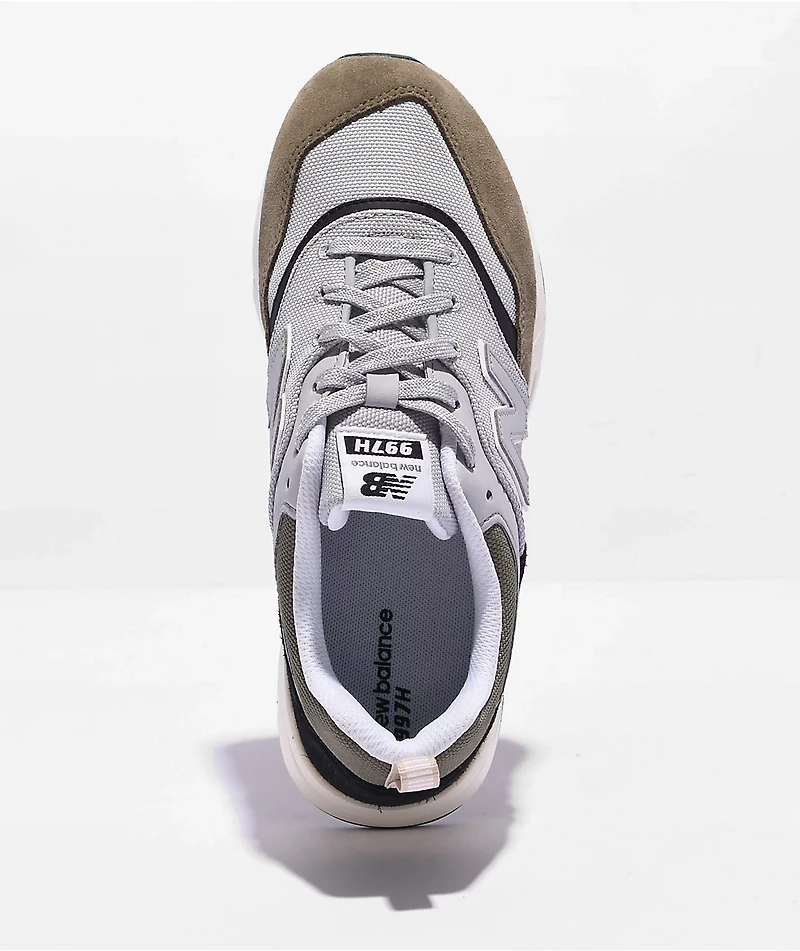 New Balance Lifestyle Kids 997H Covert Green & Raincloud Shoes
