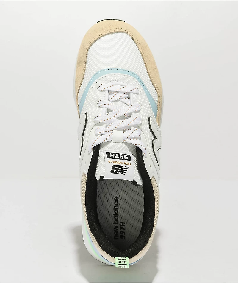 New Balance Lifestyle Kids 997H White & Bright Sky Shoes